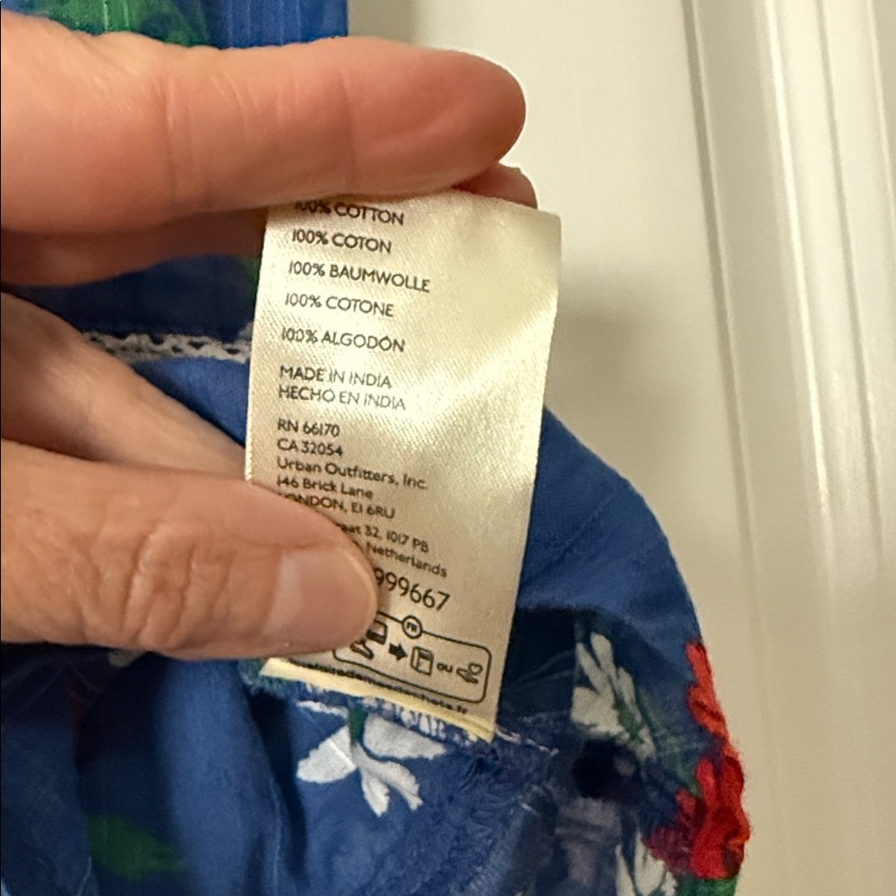 Free People Blue Floral Blouse - Picture 6 of 6